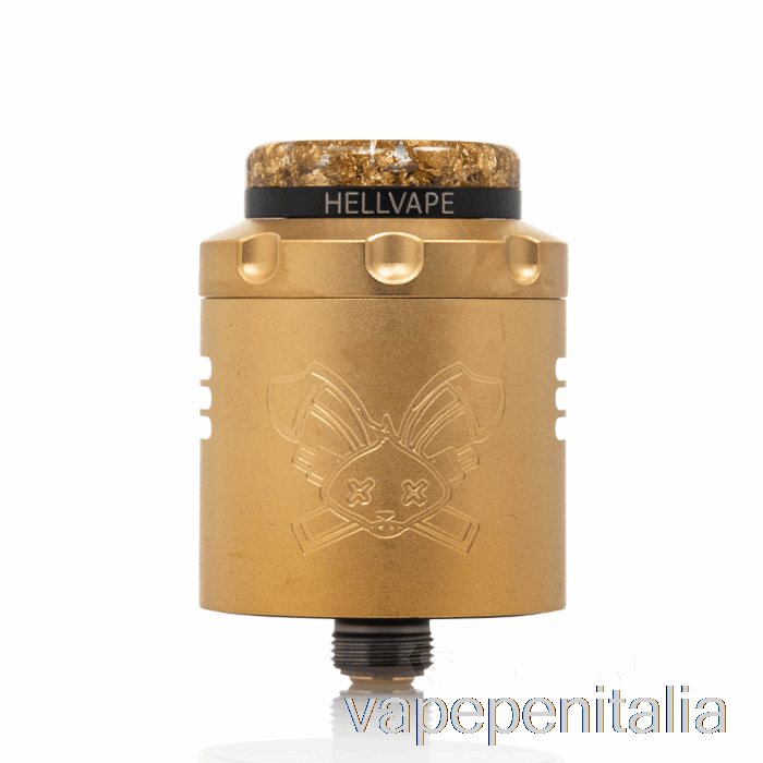 Vape Italia Hellvape Dead Rabbit V3 24mm Rda [6th Anni] Oro Nero